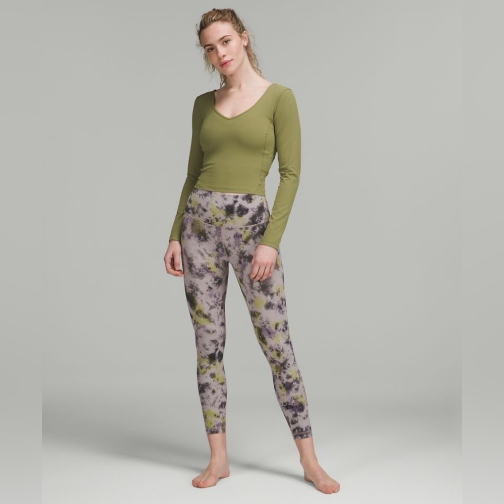 NWOT LULULEMON Align Olive Green Long Sleeve Women's Top (S)